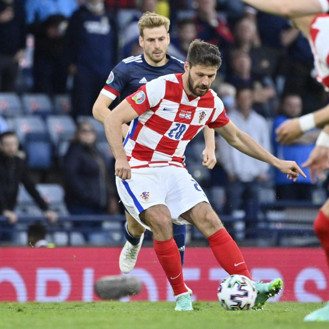 Utakmica između Hrvatske i Škotske u Glasgowu 2021.