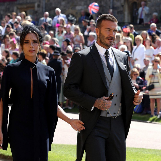 David Beckham i Victoria Beckham na vjenčanju Harryja i Meghan