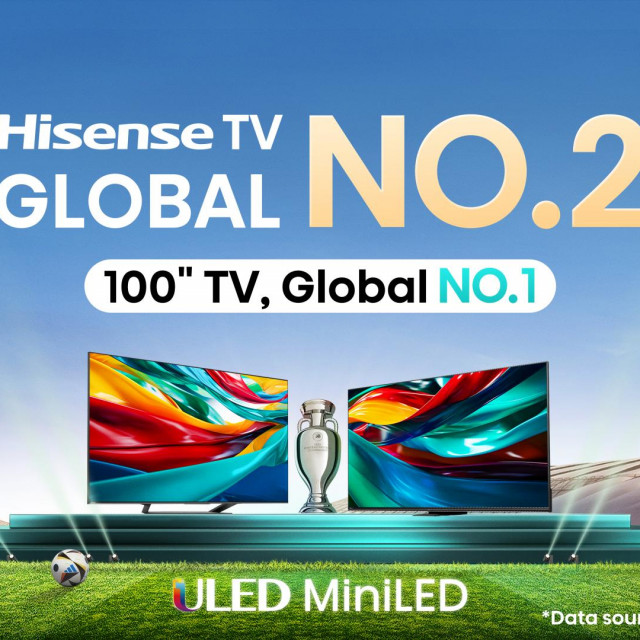 Hisense TV drugi na globalnoj razini