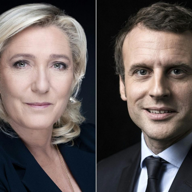  Marine Le Pen i  Emmanuel Macron
