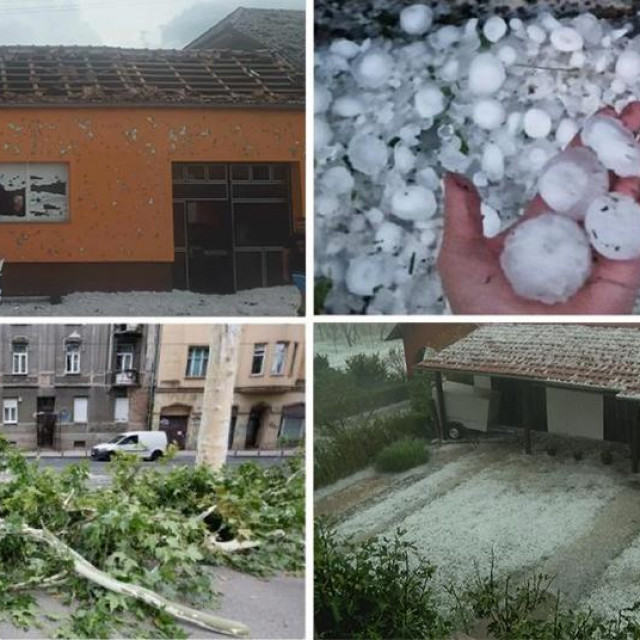 Prizori olujnog nevremena diljem Hrvatske