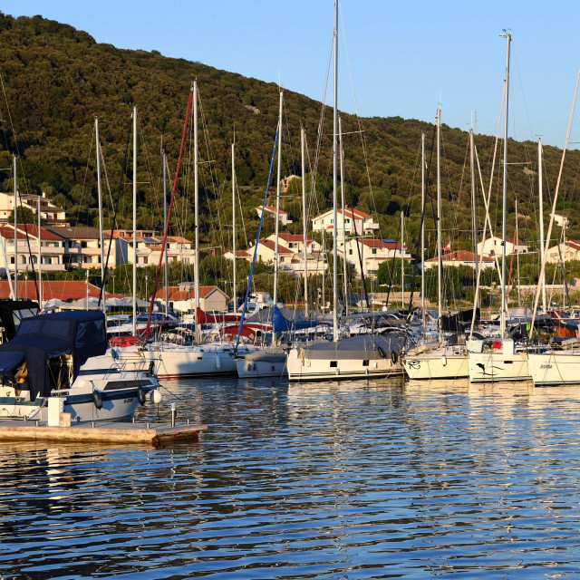 Supetarska draga, 110720
Jadran. Rab.
Nauticka patrola, akcija Jutarnjeg lista u kojoj se dodjeljuje Zlatno sidro za najbolju marinu na hrvatskom Jadranu.
Na fotografiji: Marina Supetarstka draga, ACI. Vrana na jarbolu.