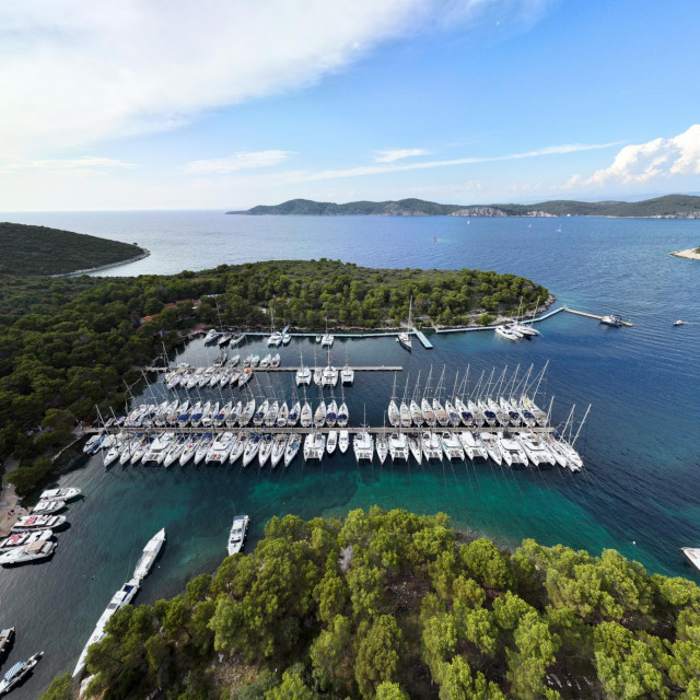 Palmizana, 060723. Hvar, Paklinski otoci, otok Sveti Klement. Nauticko jedro 2023. Na fotografiji: ACI marina Palmizana.