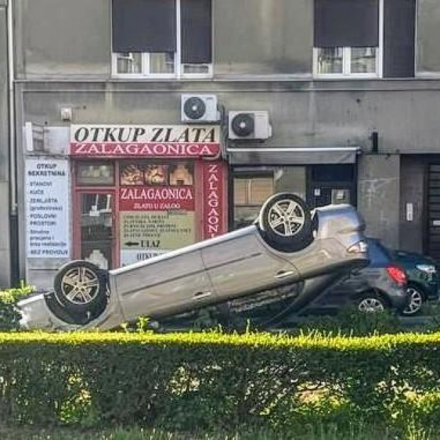 Prometna nesreća u centru Zagreba