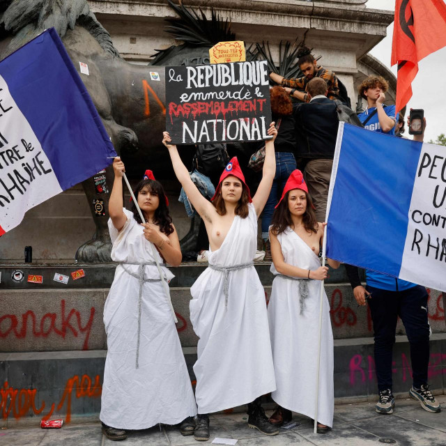 Demonstracije protiv krajnje desnice u Parizu