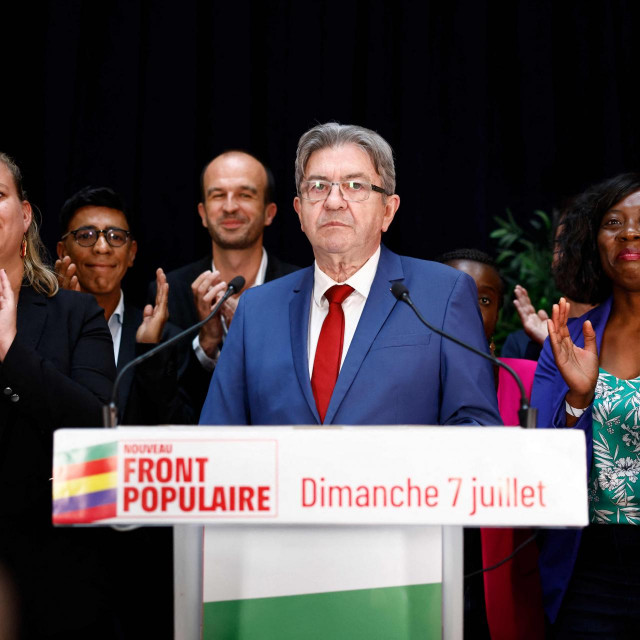 Jean-Luc Mélenchon s drugim čelnicima ljevice