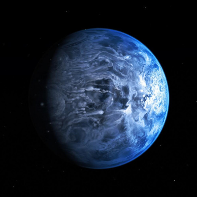 Planet HD 189733b; ilustracija