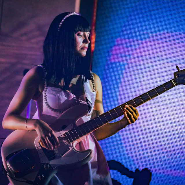 Khruangbin performs their second sold out show at the Madonna Expo Center in San Luis Obispo, California.