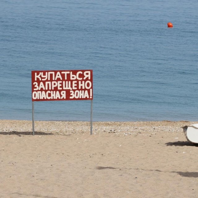 Plaža u Sevastopolju na Krimu nakon ukrajinskog napada