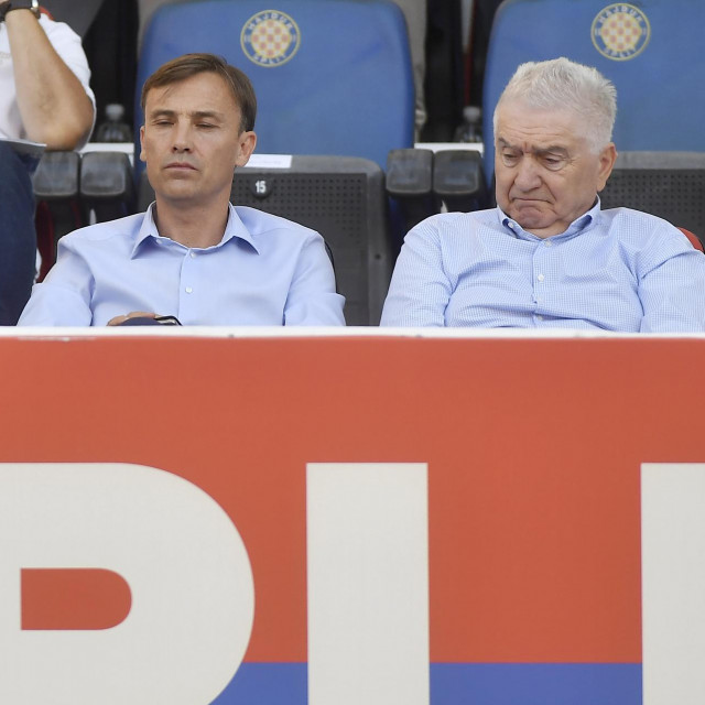 Nikola Hanžel (prvi desno) na stadionu Poljud prošle godine