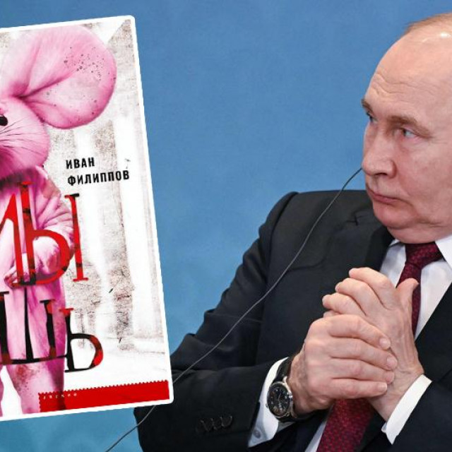 Naslovnica romana ”Miš”; Vladimir Putin