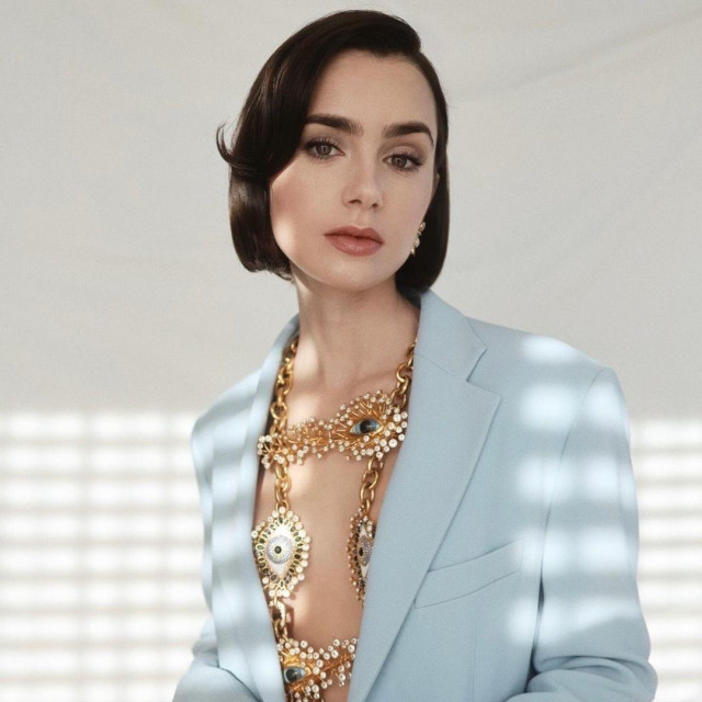 Lily Collins haircut