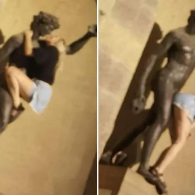 Turistkinja u Firenci snimljena kako simulira seksualni odnos s kipom