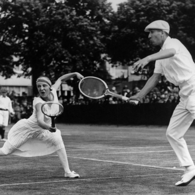 1925
Suzanne Lenglen and Rene Lacoste play mixed doubles at Roehampton,Image: 21750897, License: Rights-managed, Restrictions:, Model Release: no, Credit line: TopFoto/Topfoto/Profimedia