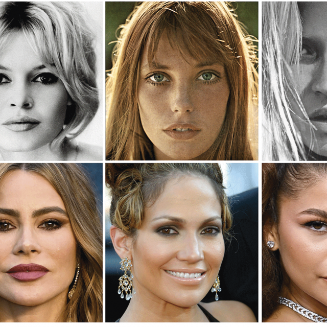 Briggite Bardot, Jane Birkin, Kate Moss, Sofia Vergara, Jennifer Lopez, Zendaya
