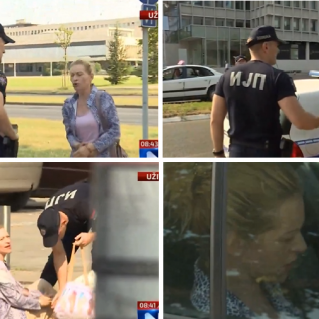Policijska brutalnost i privođenje žene u Beogradu