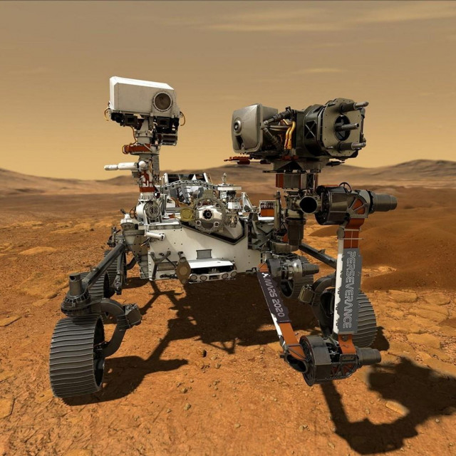Rover Curiosity na Marsu