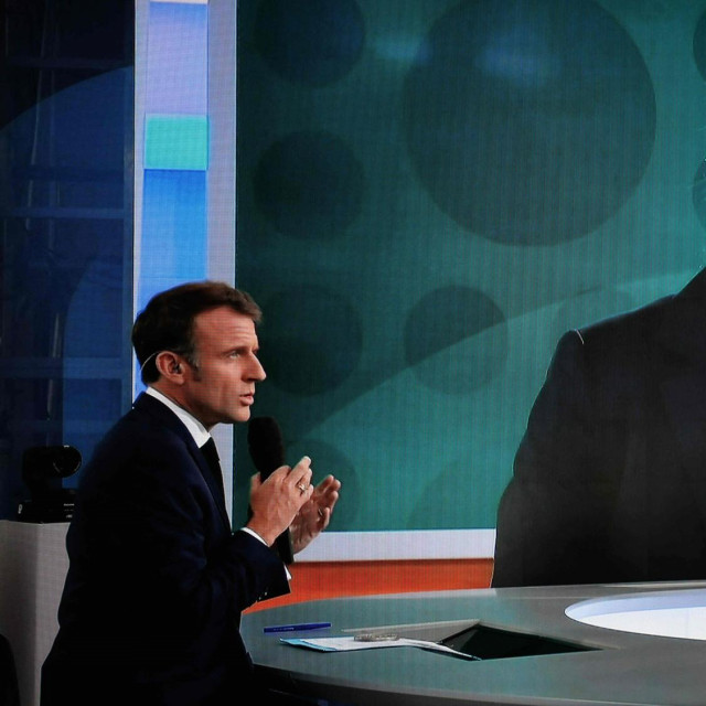 Emmanuel Macron i Lucie Castets