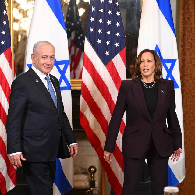 Kamala Harris i Benjamin Netanyahu