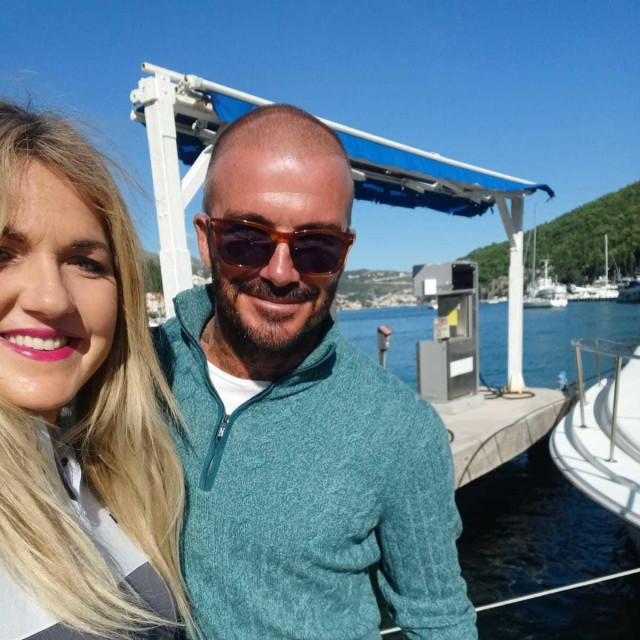 Djelatnica Katja Matušić i David Beckham