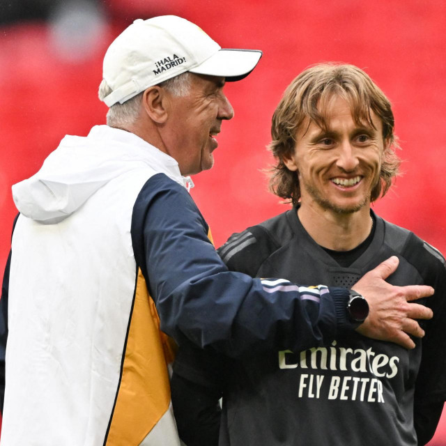 Carlo Ancelotti i Luka Modrić