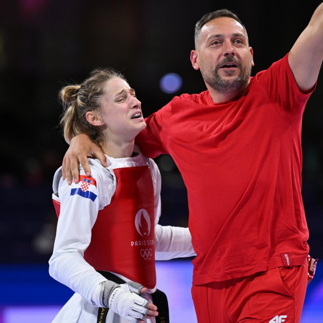 Lena Stojković i trener Veljko Laura