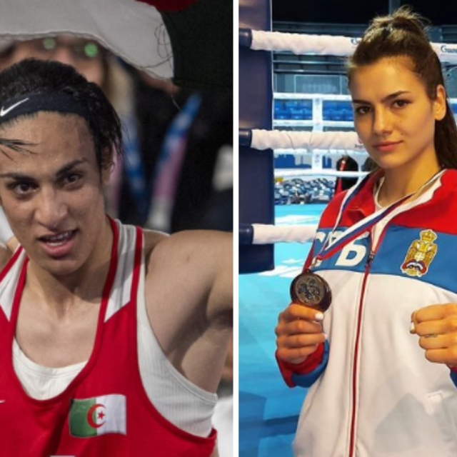 Imane Khelif (lijevo) | Nikolina Gajić (desno)