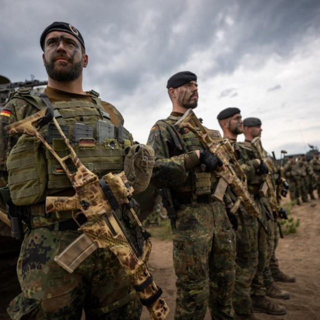 Njemački vojnici u sklopu NATO-ovog bataljuna na Baltiku, arhivska fotografija 