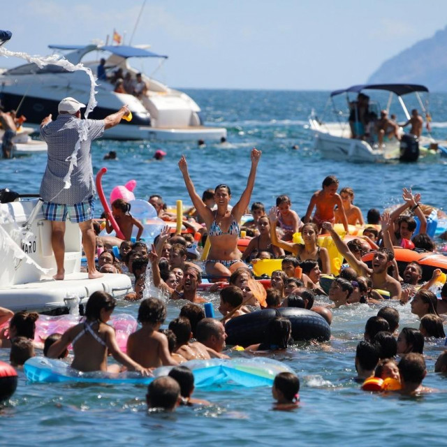 Plaža na Mallorci, ilustracija