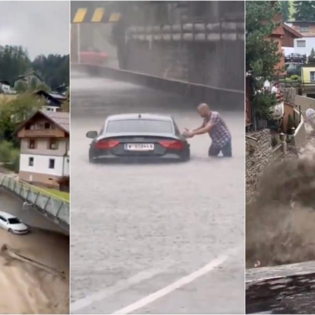 Poplave u Austriji nakon obilnih padalina