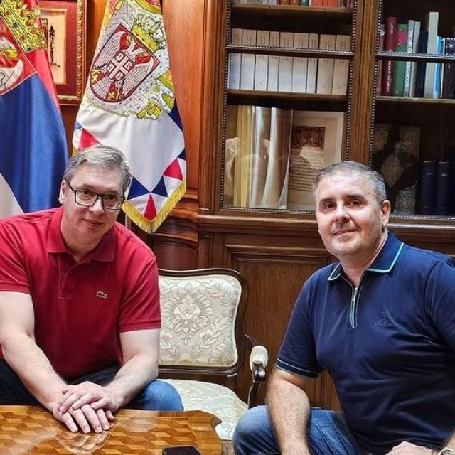 Aleksandar Vučić i Nemanja Berić