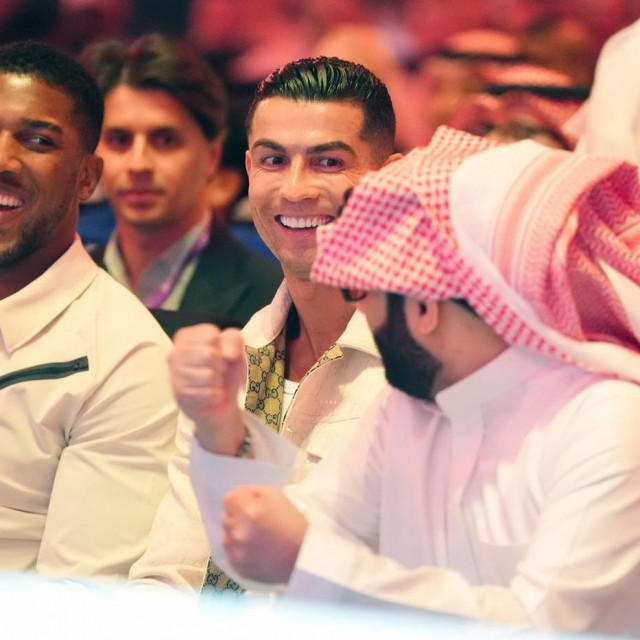 Anthony Joshua, Cristiano Ronaldo i Turki Alalshikh