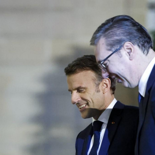 Emmanuel Macron i Aleksandar Vučić