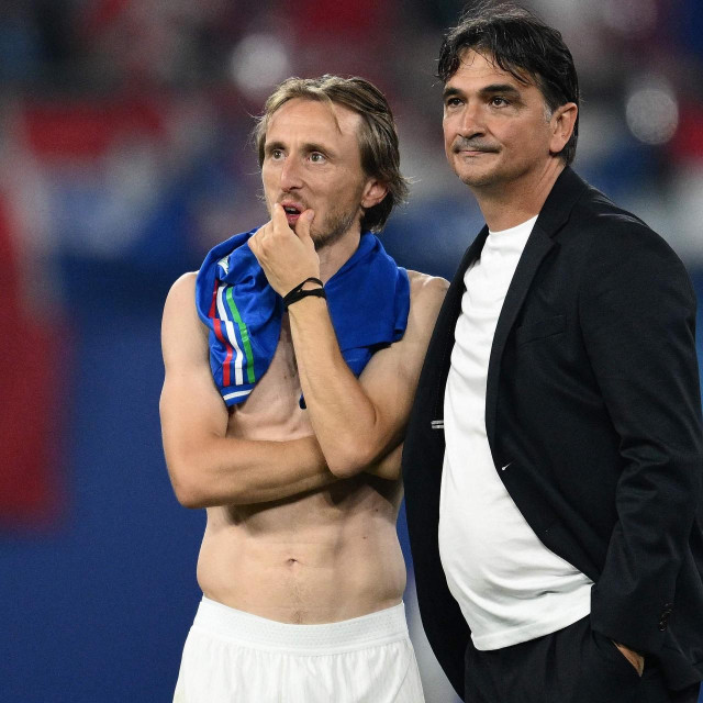 Luka Modrić i Zlatko Dalić 