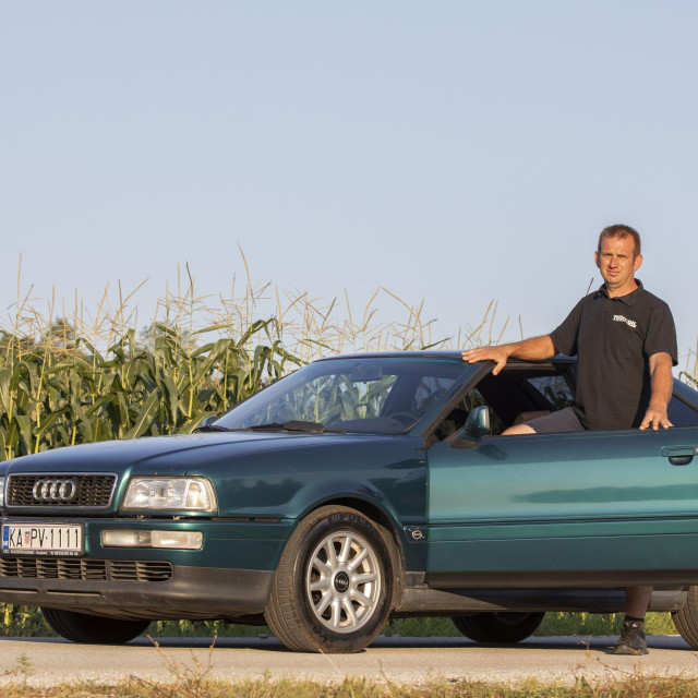 Donji Zvecaj, 290724.
Auto klub oldtimer Audi coupe.
Na fotografiji: Marijo Maglicic.