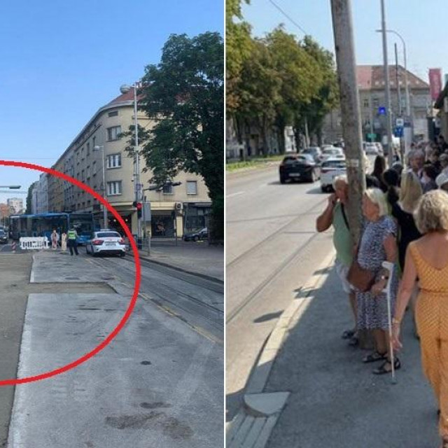 Prazno gradilište u Ilici; gužve na tramvajskoj stanici na Zapadnom kolodovoru