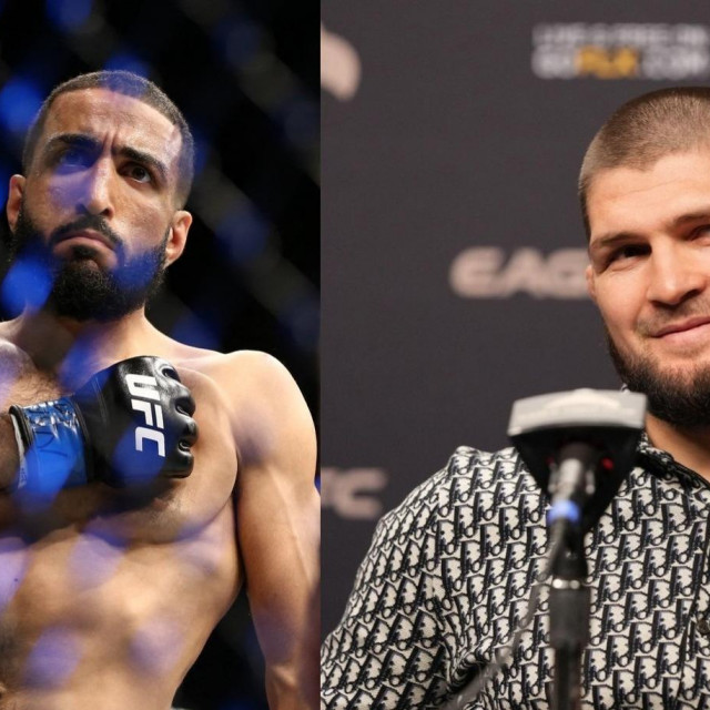 Belal Muhammad (lijevo) i Khabib Nurmagomedov (desno)