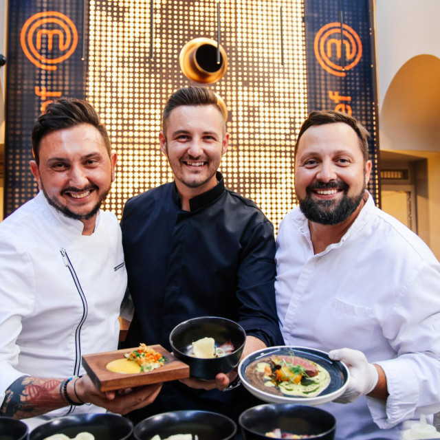 Stjepan Vukadin, Goran Kočiš i Mario Mihelj, Masterchef žiri, demonstrirali su novu sezonu kulinarskog showa.