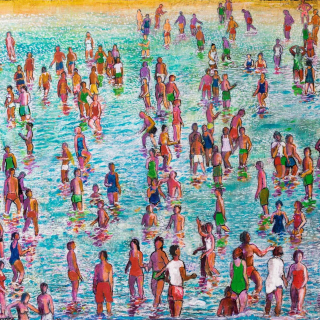 BAČVICE, KATICA I JA, Split, 2009., akrilik na platnu, 72 x 104 cm