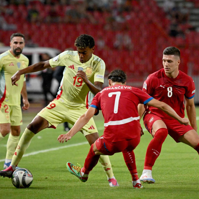 Dani Carvajal, Lamine Yamal, Veljko Birmančević i Luka Jović