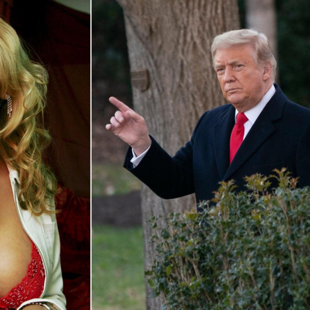 Stormy Daniels; Donald i Melania Trump