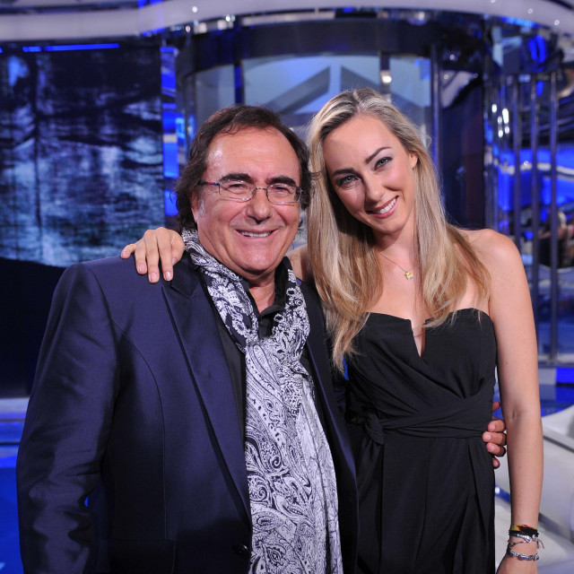 Mandatory Credit: Photo by Agf/Shutterstock (4791316f)
Al Bano Carrisi, Cristel Carrisi
‘Porta a Porta‘ TV Programme, Rome, Italy - 19 May 2015