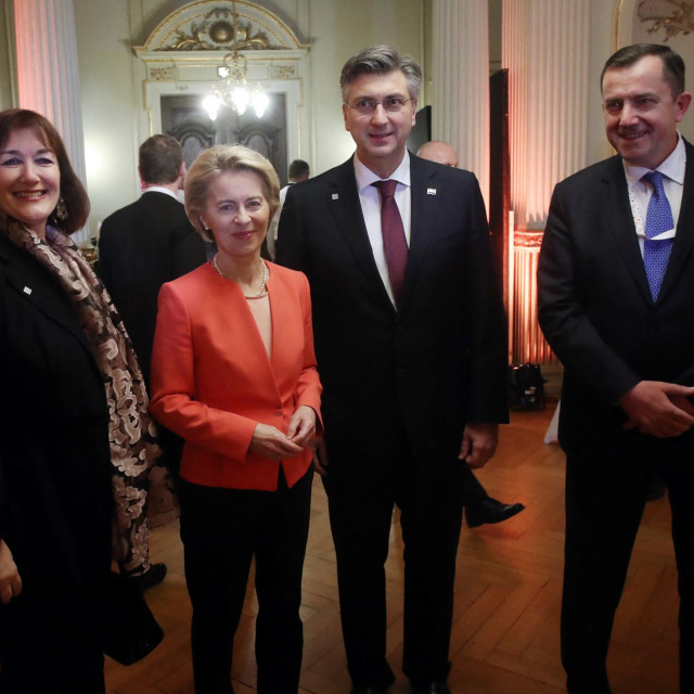 Dubravka Šuica, Ursula von der Leyen, Andrej Plenković i Virginijus Sinkevcius