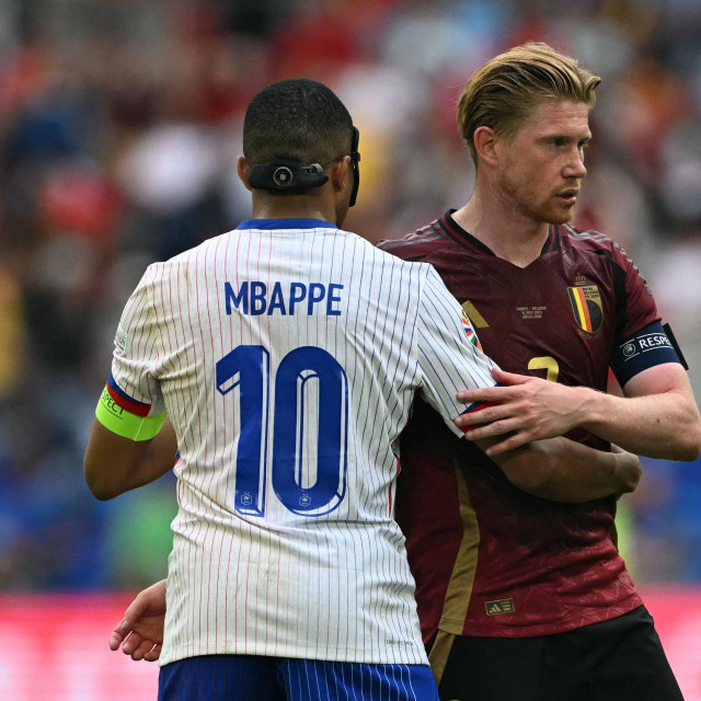 Kevin de Bruyne i Kylian Mbappe