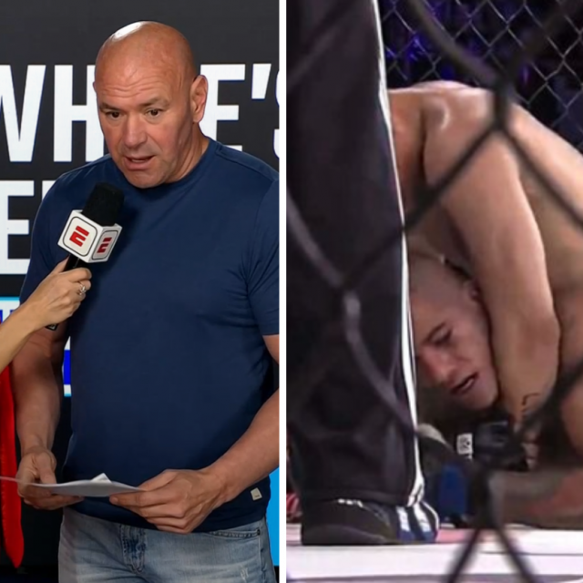 Laura Sanko i Dana White (lijevo) | Quemuel Ottoni vs. Alex Pereira (desno)