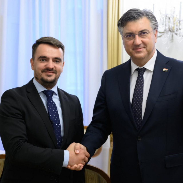 Davor Pranjić i Andrej Plenković