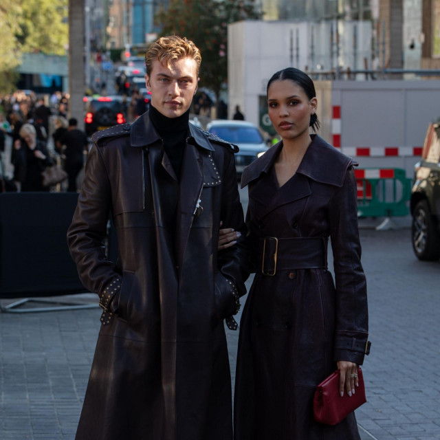 Lucky Blue Smith and Nara Smith
Burberry show, Arrivals, Spring Summer 2025, London Fashion Week, UK - 16 Sep 2024,Image: 908486375, License: Rights-managed, Restrictions:, Model Release: no, Credit line: Ben Perry/Shutterstock Editorial/Profimedia