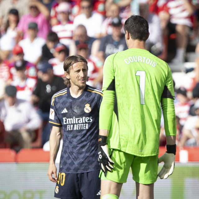 Luka Modrić i Thibaut Courtois