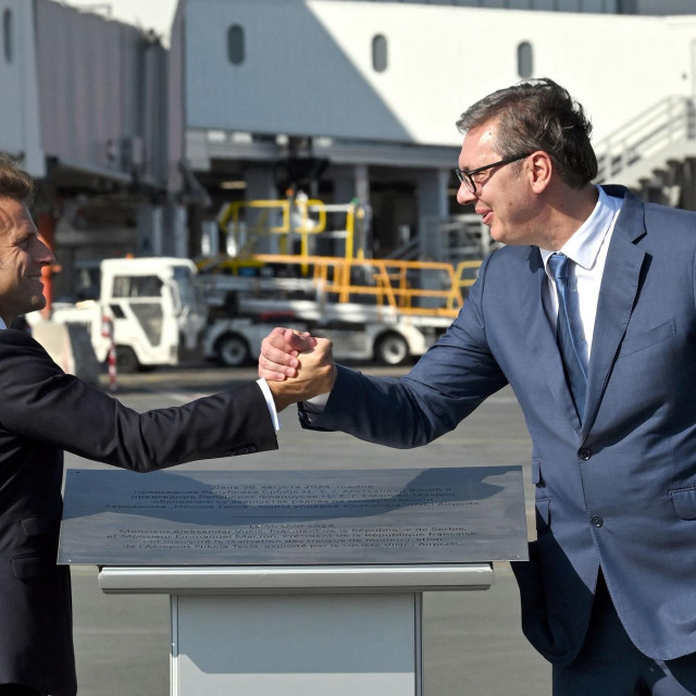 Emmanuel Macron i Aleksandar Vučić