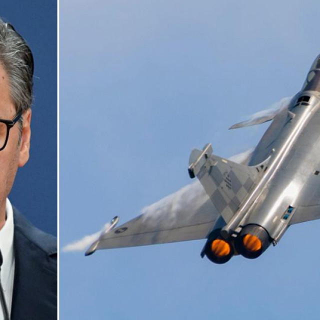 Aleksandar Vučić i Dassault Rafale HRZ-a